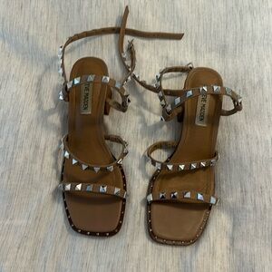 Steve Madden studded strapped heels